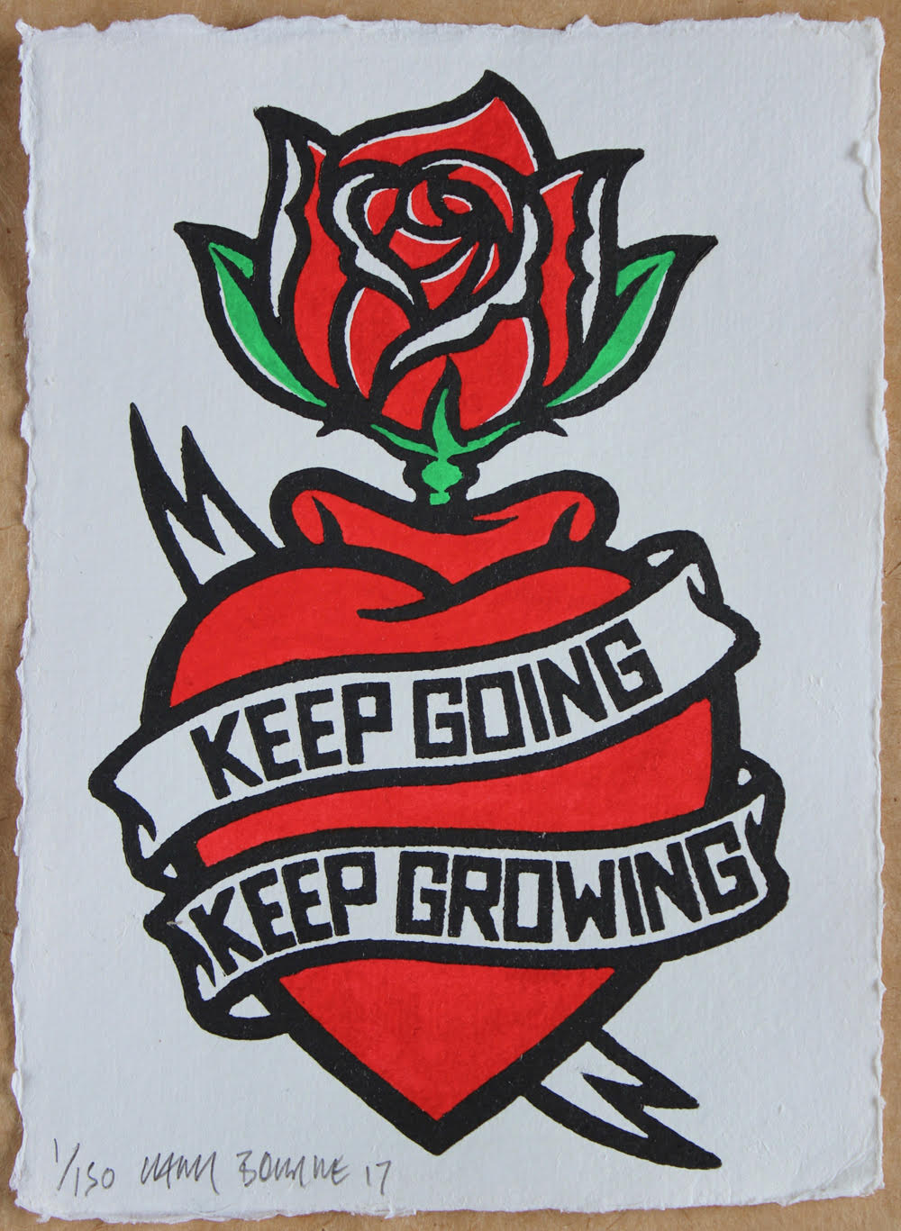 Chris Bourke - Keep Going, Keep Growing - (New Rose)