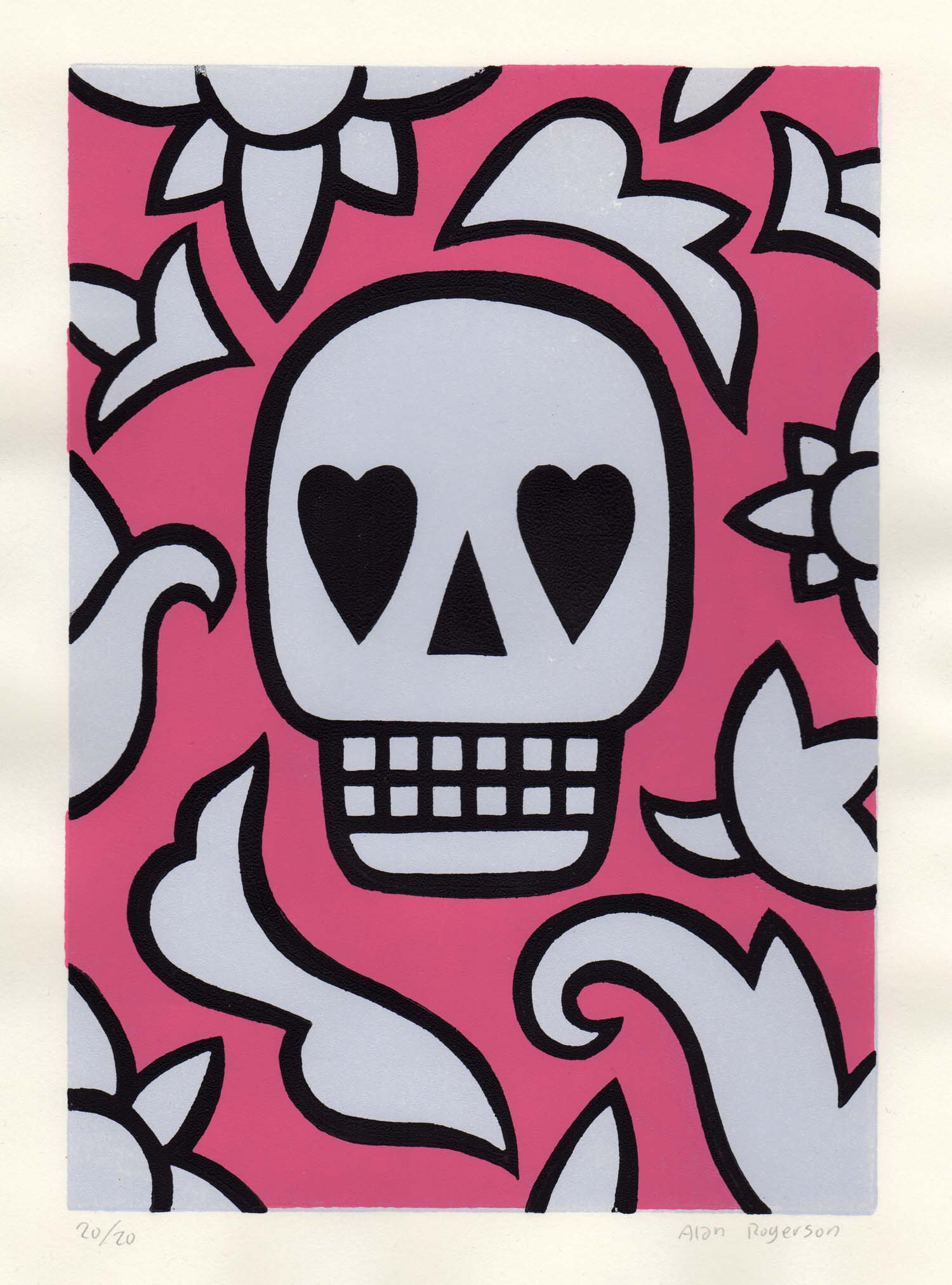 Alan Rogerson - We All Love Pink (Skull)
