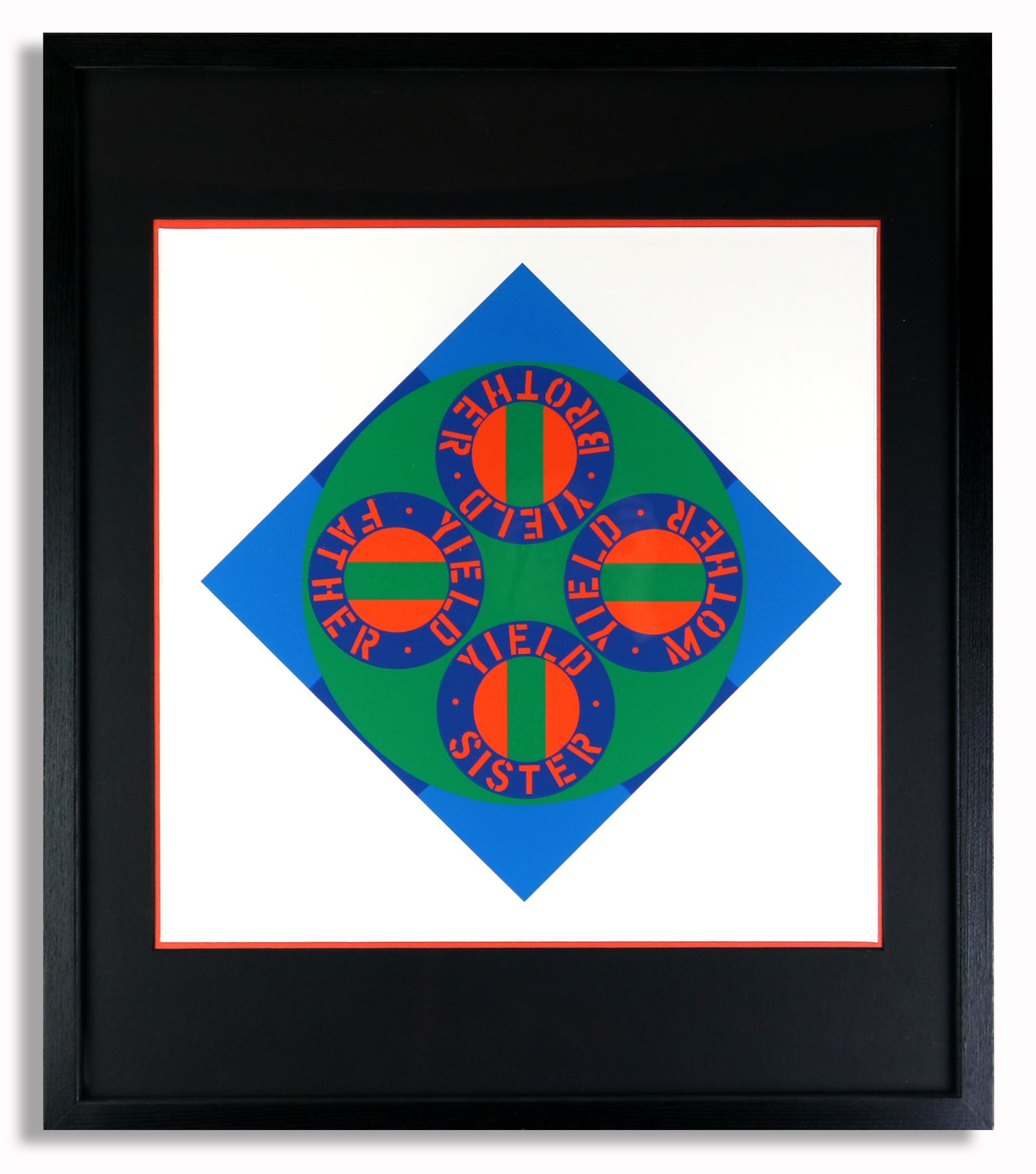 Robert Indiana - Yield Brother #2 (Framed)
